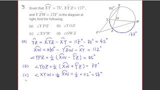 Exercises of Topic 12 Circles and Angles B [upl. by Aoniak250]