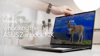 Unboxing the ASUS Zenbook 14X  Staples Unboxed  Staples Canada [upl. by Eenad]