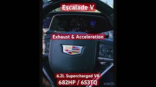 Cadillac EscaladeV  acceleration amp sound exhaust blackwing cadillac v8 acceleration cartok [upl. by Isdnyl]