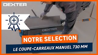 🛠️ Comment utiliser le coupe carreaux manuel 730mm Dexter [upl. by Ocko]