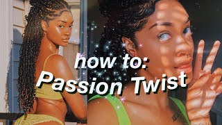 How To EASY Passion Twist Tutorial on Natural Hair  Step by Step  Beginner Friendly  Bri Hall [upl. by Freddi254]