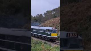 D5631 giving some tones up Kelling Bank with D6732 doubleengine railway trainspotting thrash [upl. by Papageno110]