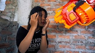 Nerf War Comando Force ⚡ Hero Man Nerf Guns Kidnapper Group Rescue Queen Nerf Movie [upl. by Rhiamon457]