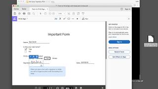 Fill and Sign PDFs on Your Computer with free Adobe Reader DC [upl. by Aihtnyc]