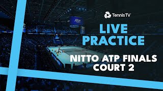 LIVE PRACTICE STREAM Nitto ATP Finals 2024  Court 2 [upl. by Udelle]