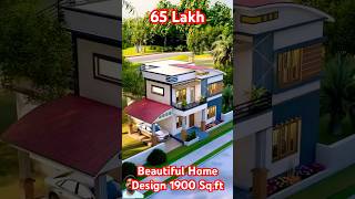 65Lakh Beautiful Home Design 1900 Sqft home shorts design [upl. by Auhsej979]