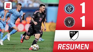 INTER MIAMI con LIONEL MESSI y LUIS SUÁREZ dejó ir puntos al sellar empate 11 ante NYCFC  MLS [upl. by Vasos499]