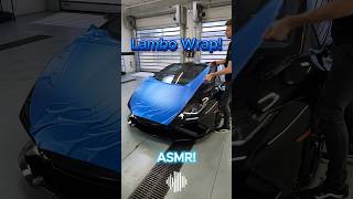 Wrapping this Lamborghini Huracan Evo in Matte Iced Blue Titanium 🥶 asmrsounds asmr wrap [upl. by Diva]