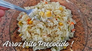 COMO HACER ARROZ FRITO PRECOCIDO  Receta de arroz precocido como hacerlo arroz [upl. by Sacci425]