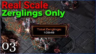 RealScale Zerglings Only  Fire in the Sky  Zergling Evolution  pt3 [upl. by Xonnel]