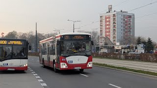 Jelcz M121I3 353 PKM Sosnowiec Przejazd na linii 28 4K60 [upl. by Ellicec]