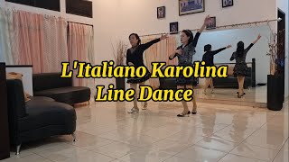 LItaliano Karolina  Improver  Line Dance  Yanty Astari [upl. by O'Toole274]