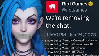 How Riot Games is Removing The Chat in League of Legends [upl. by Ahsuas]