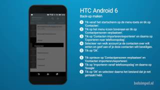 Tips amp Tricks  HTC smartphone Backup maken Android 6 [upl. by Kirred]