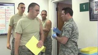 Air Force Basic Military Training BMT Immunizations [upl. by Anallij44]