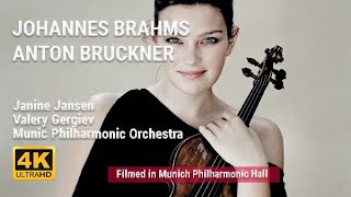 Valery Gergiev amp Janine Jansen perform Brahms and Bruckner with Munich Philharmonic Orchestra [upl. by Noseimaj]