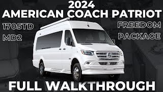 2024 American Coach Patriot MD2 AWD Luxury Class B RV with ECOFREEDOM PACKAGE FULL WALKTHROUGH [upl. by Aroda]