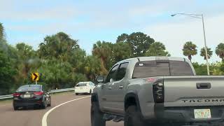 Florida highway patrolman escort of army national guard vehicles hurricane Milton 2024 [upl. by Ricketts474]