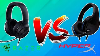 Razer VS HyperX  BATALHA DOS HEADSETS  Kraken X Lite VS Cloud Stinger Core [upl. by Dunson]