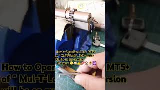 How to open MT5 of MULTLOCK On the channel locksport lockpick locksmith [upl. by Herzen]