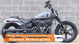 Harley Davidson Softail Street Bob 114 Popular 2024 Motorcycles [upl. by Etnelav]