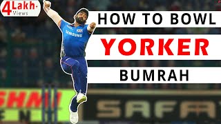 How to Bowl Yorker Like Bumrah  Yorker Tips and Tricks  CricketBio [upl. by Landis]