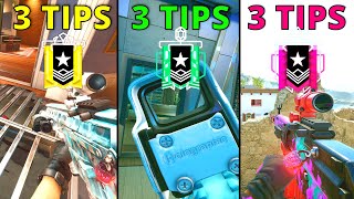 3 TIPS For EVERY RANK in Rainbow Six Siege [upl. by Aenal625]