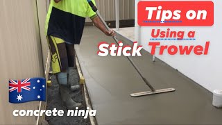 Tips on how to use a stick Trowel [upl. by Swehttam574]