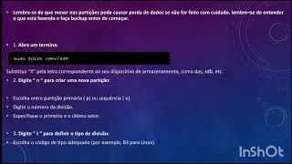 COMO CRIAR PARTIÇÕES NO quotKALI LINUXquot PASSO A PASSO [upl. by Averat]