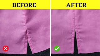 How to sew side slits in dress [upl. by Ahsiugal]