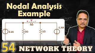 1  Nodal Analysis in Network Theory Detailed Example and Solved Problem [upl. by Arta]