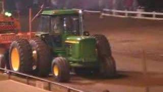 John Deere 6030 Farm Stock Pull with Dualls 2nd Pull [upl. by Bethesda]