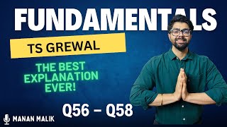 FUNDAMENTALS  Q56 Q57 Q58  ACCOUNTS  CLASS 12  TS GREWAL  2024 [upl. by Ilana377]