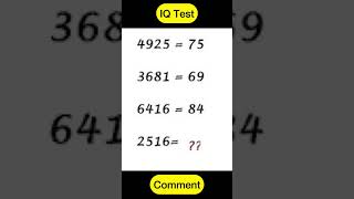 Think Fast IQ Test Time📣iq puzzlemathsshortsSLDJfromSg [upl. by Aire]