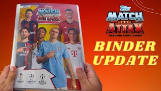 Topps Match Attax 202324 Binder Update [upl. by Annaya566]