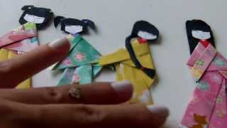 Gueixinha de origami  parte 1 [upl. by Savior]