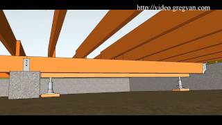 How To Use Beams and Jacks to Replace Girder Beam – Conventional Floor Framing Repairs [upl. by Quickman686]