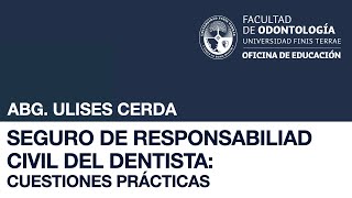 Seguro responsabilidad civil del dentista  Abg Ulises Cerda [upl. by Mattias]