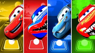 lightning mcqueen 🆚 McQueen Eater BoxyBoo 🆚 Dinoco Mcqueen 🆚 McQueen Head Eater Which Wins [upl. by Gannie]