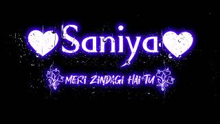 Saniya Name Status🌹Saniya name Art Status🌹Saniya Name Lover Status🌹Khushboo Status [upl. by Duile929]