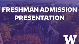 Freshman admission presentation [upl. by Sinnal]