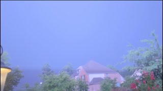 Severe thunderstorm with insane lightning strikes [upl. by Atikahs765]