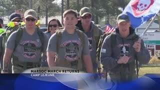 Marine Raiders complete 770 mile march in honor of fallen MARSOC brothers [upl. by Elbertina]