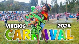 CARNAVAL AYACUCHANO  RURAL 2024 VINCHOS  Perú [upl. by Jairia243]