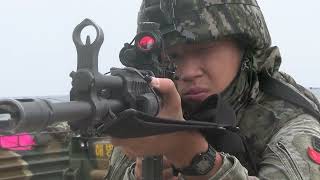 Ssang Yong 24  ROK Marines US Marines simulate amphibious assault [upl. by Ayotac]