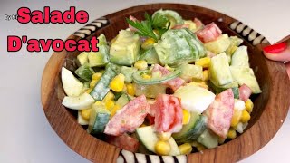 Salade d’avocat et œuf facile à réaliser [upl. by Anuala]