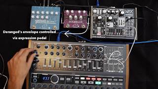 Crazy Tube Circuits Splash mk3 stereo  Deranged with Dreadbox NYX amp Arturia MiniBrute 2S [upl. by Karin406]