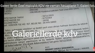 GALERİ KLASÖR DÜZENİİKİNCİ EL ARAÇ SATIŞ FATURASI KDV ORANI Galeri Gider Pusulası  STOK TAKİBİ [upl. by Aerda]