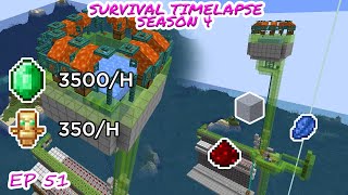 New Efficient Raid Farm Minecraft Survival Timelapse Season 4 Episode 51 [upl. by Kenton]