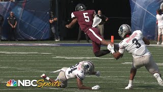 Highlights Howard Bison dominate Morehouse Maroon Tigers  HBCU NY Football Classic  NBC Sports [upl. by Sholom]